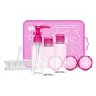 Kit de Viagem Bordo Frascos Potes 8 Peças Ricca Necessairie Pente