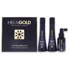 Kit de viagem Heli's Gold Volume Series para cabelos finos/finos, 3 peças
