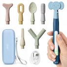 Kit de Vibração Oral Joyreal com 7 Cabeças de Silicone e 4 Modos