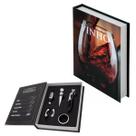 Kit de Vinho com 5 Peças Formato de Livro Abridor Saca Rolhas Tampa Dosador Corta Lacre - Uny Home Kit de Vinho com 5 Peças Formato de Livro Abridor Saca Rolhas Tampa Dosador Corta Lacre - Uny Home