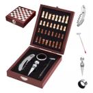 Kit de Vinhos 5 Peças Acessórios C/ Jogo de Xadrez UnyHome