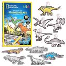 Kit de vitrais NATIONAL GEOGRAPHIC Kids Glow Dinosaur