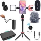 Kit de Vlog Movo iVlog1 para iPhone - Com Microfone, Tripé e Mais