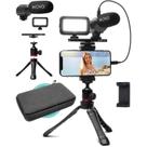 Kit de Vlog Movo iVlogger para iPhone - com Tripé, Luz e Microfone