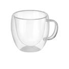Kit de Xícara Café Vidro Fundo Duplo Expresso Chá Peças Luther Home