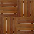 Kit Deck em Placa de Madeira Modular 50x50cm com 12 Placas Madersilva