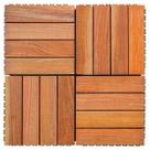 Kit Deck em Placa de madeiramodular Base Plástica 30x30cm com 25 Placasmadersilva