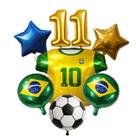 Kit Decoração 7 Balões Copa do Mundo Brasil Futebol Número:KIT 11