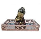 Kit Decoração Buda da Sabedoria Buda Repousando Com Bandeja