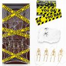 Kit Decoração de Halloween Completa 9 Peças Porta Elevador Quarto Hall Apartamento Faixa Teia Aranha Esqueleto Caveira Kit Decoração de Halloween Completa 9 Peças Porta Elevador Quarto Hall Apartamento Faixa Teia Aranha Esqueleto Caveira