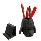 Kit Decoração Escritório Darth Vader Geek Porta Celular Smatphone
