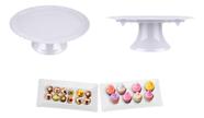 Kit Decoração Festa: Boleira, Bandeja Para Mesa Kit Decoração Festa: Boleira, Bandeja Para Mesa