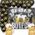 Kit Decoração Festa de Boteco Completa TNT Balões Chop Bar