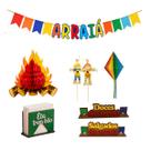 Kit Decoração Festa Junina Arraiá Mesa São João 8 Peças Varal