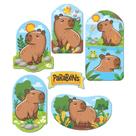 Kit Decoração Painel Capivara Filó C/ 6 Itens EVA - Piffer
