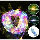 KIT Decoração para árvore de Natal USB RGB luz quente 100/200 luzes LED 10/20 metros à prova d'água