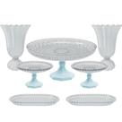 Kit Decorativo 7 Peças Boleira Lapidada Festa Eventos