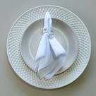 Kit Decorativo Mesa Posta com 6 Anéis Pérola Acrílica Estilo Sofisticado
