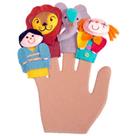 Kit Dedoches Circo Chegou Feltro para Crianças 2+ Anos - 4 Personagens