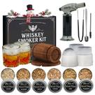 Kit Defumador de Whisky OYIMNB Bourbon com Maçarico para Coquetéis, 6 Sabores