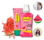 Kit dental Linha Cimed Carmed Melancia 1 pasta dental + 1 enxaguante Bucal Cimed