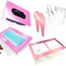 Kit Dentista Porta Alicate Gaze Algodão Mascara Luva Rosa Odontológico Clinica Suporte Limpeza Dente