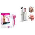 Kit Depilador Elétrico Indolor Para Sobrancelhas BATON +NOVO USB + Massageador Facial 5 EM 1 - 03 PROD