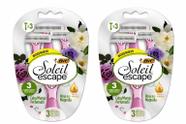 Kit Depilador Soleil Escape 6 unidades rosa magnolia
