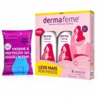 Kit Dermafeme Floral Leve Mais + Lenços Umedecidos Íntimos