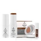 Kit Dermomake c/ Episol Color stick - Méd Esc +Lip Oil - Choco Kit Dermomake c/ Episol Color stick - Méd Esc +Lip Oil - Choco