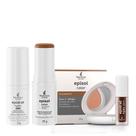 Kit Dermomake c/ Episol Color stick - Médio +Lip Oil - Choco Kit Dermomake c/ Episol Color stick - Médio +Lip Oil - Choco
