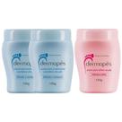 Kit Dermopés: 2 Dermopés Creme Para Tratamento 130 g (azul) + 1 Creme Hidratante Para Afinar Os Pés 130g (rosa)