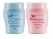 Kit Dermopés Creme Para Tratamento Azul 130g + Creme Para Afinar os Pés Rosa 130g - Abelha Rainha