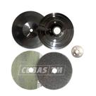 Kit Desbaste e Acabamento 10 Lixas Grão 36 Durite + Prato Semi-Flexível + Porca Kit Desbaste e Acabamento 10 Lixas Grão 36 Durite + Prato Semi-Flexível + Porca
