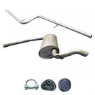 Kit Descarga Abafador + Silencioso Strada 1.4 8v 05 A 08