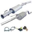 Kit Descarga Abafador + Traseiro Clio Sedan 1.6 16v 2001 08