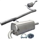 Kit Descarga Abafador + Traseiro Fiesta Hatch 1.0 8v 02 05