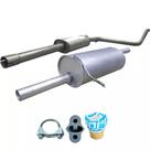 Kit Descarga Abafador + Traseiro Logan 1.6 8v 2008 A 2014 Kit Descarga Abafador + Traseiro Logan 1.6 8v 2008 A 2014