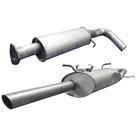 Kit Descarga Abafador + Traseiro Parati G3 1.0 16v 2000 2002