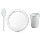 Kit Descartavel 300 Peças C/Colher Sobremesa Festa Decoração