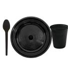 Kit Descartavel 750 Peças C/Colher Sobremesa Festa Decoração