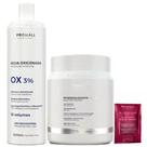 Kit Descoloração Pó Ultra Clareador Branco e Ox 10 Prohall