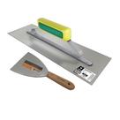 Kit desempenadeira galo inox 12x40 + espátula inox