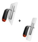 Kit Desempenadeiras Efeitos Decorativos Trapezio Retangular Aco Inox Atlas