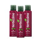 Kit Desodorante Aerosol Antitranspirante Herbíssimo Volcano 150Ml com 3 Unidades
