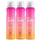 Kit Desodorante Aerosol Antitranspirante Tabu Linda 150Ml com 3 Unidades