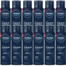 Kit Desodorante Aerosol Nivea Men Deep Original 150ml - 12 Unidades Kit Desodorante Aerosol Nivea Men Deep Original 150ml - 12 Unidades