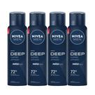 Kit Desodorante Aerosol Nivea Men Deep Original 150ml - 4 Unidades Kit Desodorante Aerosol Nivea Men Deep Original 150ml - 4 Unidades