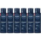 Kit Desodorante Aerosol Nivea Men Deep Original 150ml - 6 Unidades Kit Desodorante Aerosol Nivea Men Deep Original 150ml - 6 Unidades