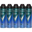Kit Desodorante Aerosol Rexona Active Dry Azul 150ml - 5 Unidades